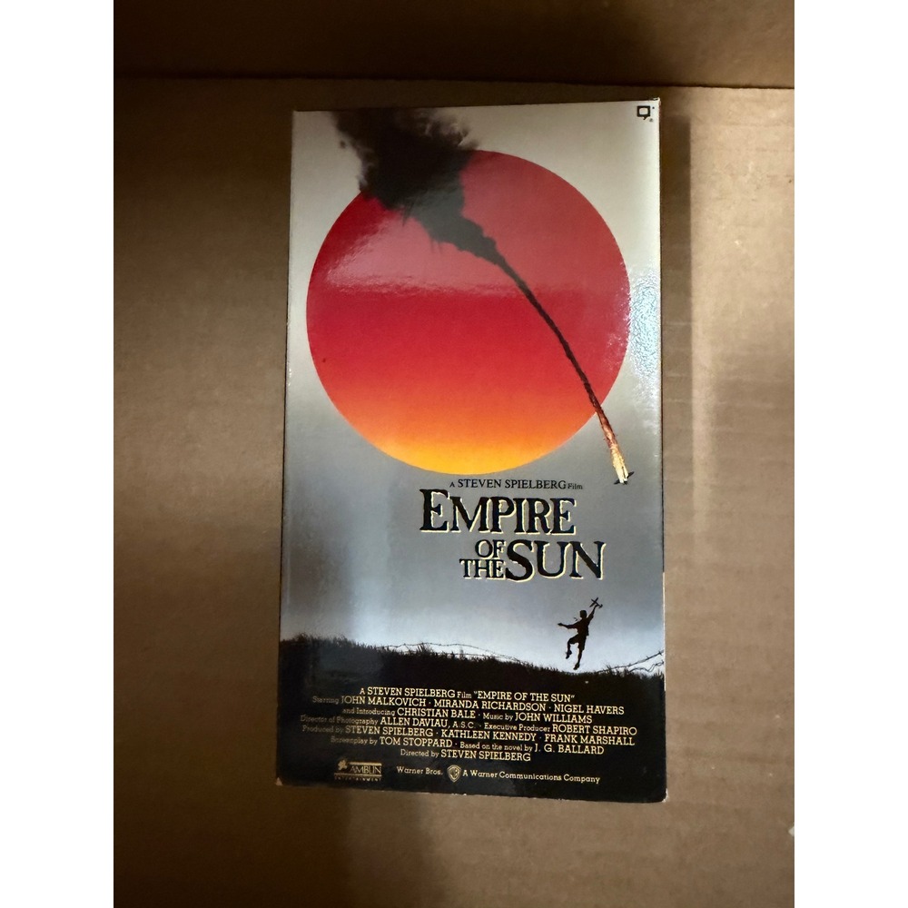 Empire of the Sun VHS 1987 Steven Spielberg Christian Bale Warner Bros Movie